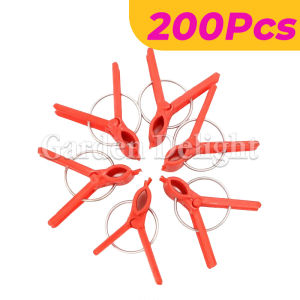 100Pcs Plastic Grafting Clips for Garden Vegetables and Fruits Round and Flat Mouth Plant Support Clips