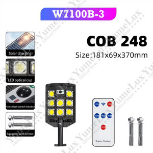 YumeLux Solar Street light Solar Light Outdoor Lighting Waterproof Remote Control