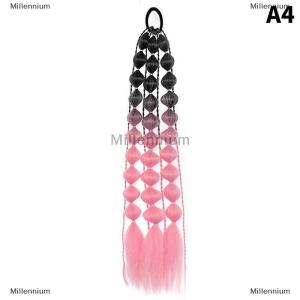 [COD] Millennium 1Pcs Synthetic Wig Lantern Bubble Ponytail Multicolour Braid Hot Girl Street Photo Modeling Lantern Long Braid