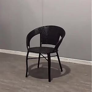 Zhensaiqi Outdoor Rattan Chair Single Seat Chair Leisure Armchair Home Elderly Courtyard Outdoor Simple Balcony Rattan Chair Sofa Chair