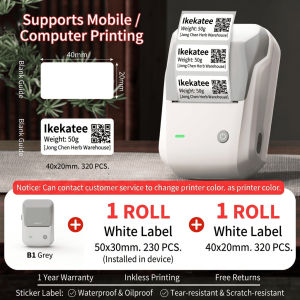 NIIMBOT B31 B1 Wireless Thermal Printer Sticker Label Waterproof Floral Tea Packaging Custom