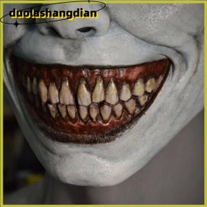 [Duola] หน้ากากผีฮาโลวีนสำหรับเทศกาลบาร์หน้ากากบ้านผีสิงหน้ากากสยองขวัญเล่นบทบาทรอยยิ้มหน้ากากตาสีขาว
