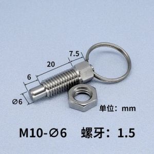 Hanson8 10pcs Pull Ring Indexing Plungers Knob M6 M8 M12 M16 Spring Plungers with Nut for Moulds 3H4K8