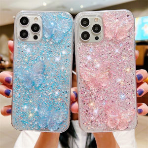 GFAITH Phone Case VIVO Y16 Y02S Y35 2022 Y22S V25 5G V25e Y22 V25 Pro 5G Y76 5G V23 5G Y21 Y33S Y33T Y21A Y21T Y21s Y15S 2021 Y72 5G Y15A Y12S Y12A V23E 5G V21E Y73 Y20 Y20 Casing crystal butterfly Glitter Bling Handphone Softcase