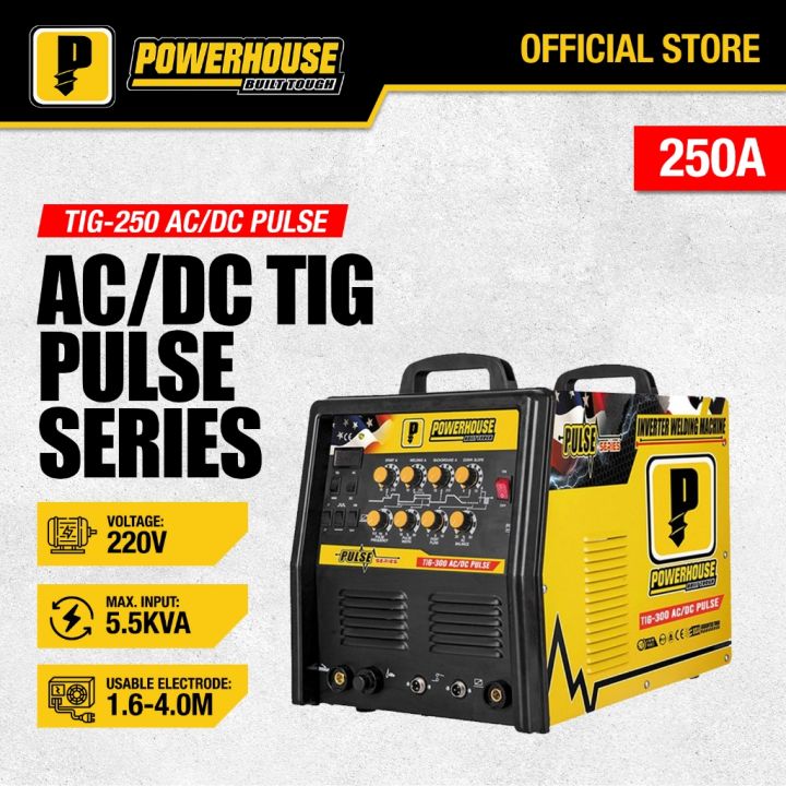 Powerhouse 250A Ac-Dc TigMma 2 In 1 Pulse Series Inverter Welding ...