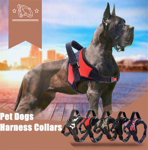 Pet Dog Adjustable Harness Reflective Breathable Collar Vest for Medium Large Dogs M Size