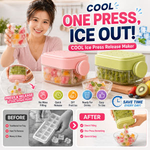 Easy Press Ice Cube Tray Silicone Ice Maker Non Stick Quick Release Portable Straw Cup Ice Tray Kitchen Appliance