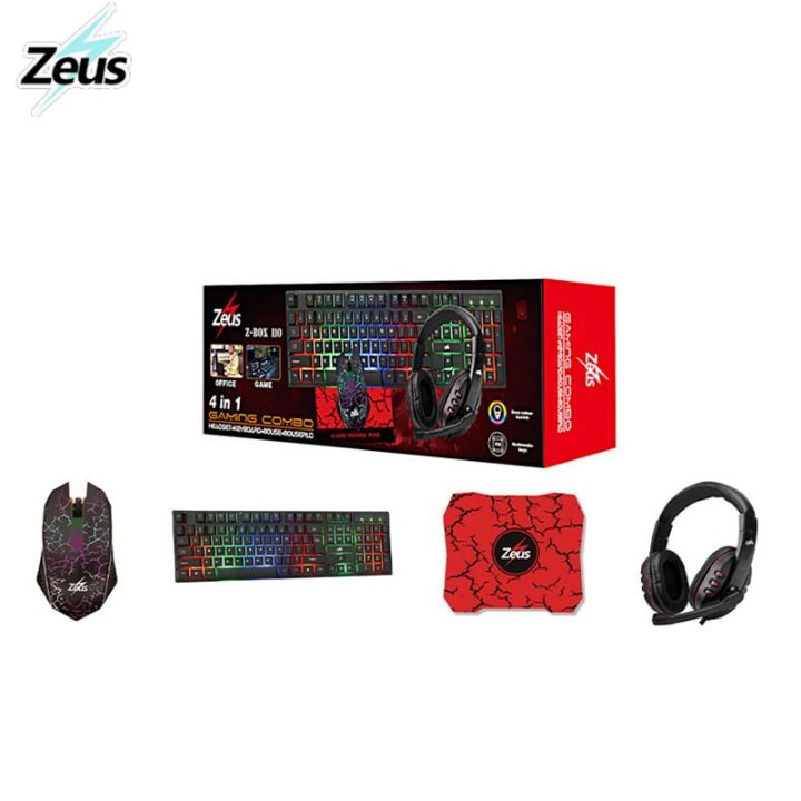 Zeus Zbox - 110 ( The Crusader ) 4 in 1 Computer Gaming Kit - Online Exclusive Edition | Lazada Philippines