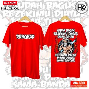 KAOS SUDAH BAGUS REZEKIMU diatur Sama Tuhan Eh Kamu Malah Minta diatur Sama Bandar Combed 24s