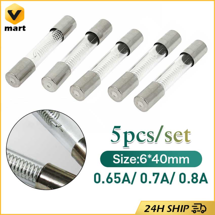 5PCS 5KV Microwave Oven Fuse 6*40mm 0.6A 0.65A 0.7A0.75A 0.8A 0.85A 0