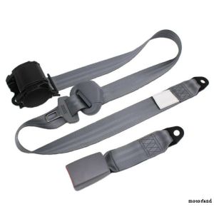Universal 3 Point Retractable Car Seat Belt Bolt Automatic Safety Strap Buckle