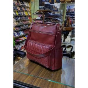 Tas wanita Ransel Kulit asli sapi  tali 2in1  papirut kulit asli sukaregang Garut