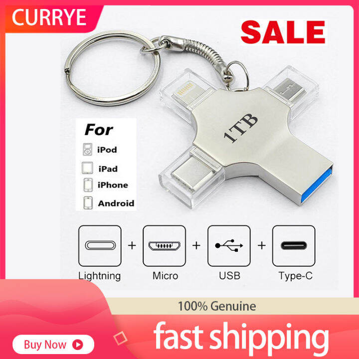 4in 1 OTG USB flash drive 16GB 32GB suspended drive Type-C USB ...