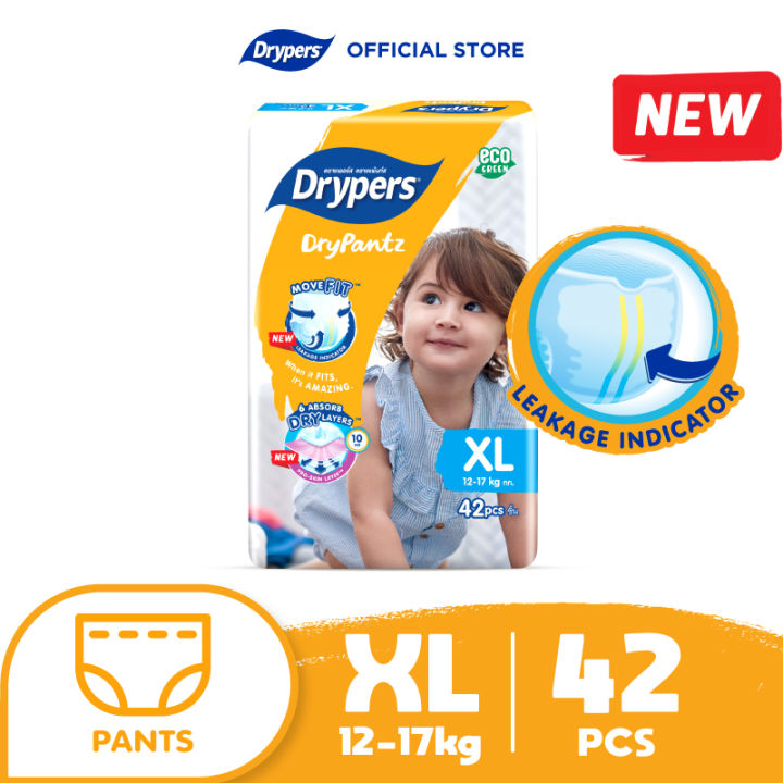 Pampers drypers pants hot sale xl