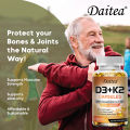 Daitea วิตามิน D3+K2 อาหารเสริมเพื่อสุขภาพหัวใจ กระดูก และฟัน. 