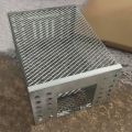 Ultra-Durable Iron Mouse Cage - Cage for Attracting Rats, One-Way Door Design, In-Out Only, Silvery. 