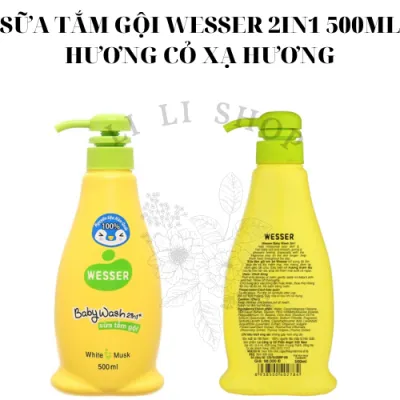 Li Li Shop -Sữa tắm gội Wesser 2 in 1 500ml an toàn cho bé