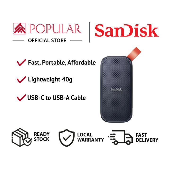 SANDISK E30 1TB Portable External SSD Lazada Singapore