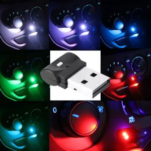 Car USB Colorful Atmosphere Light Portable Automobile Interior RGB Ambient Lamp Night Romantic Lights