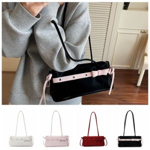 MOIRA หวาน กระเป๋าถือแบบฝรั่งเศส วายทูเค โบว์ริบบิ้น กระเป๋าสะพายไหล่โบว์ แมตช์ได้ทุกชุด ปู กระเป๋าใต้แขน ผู้หญิง