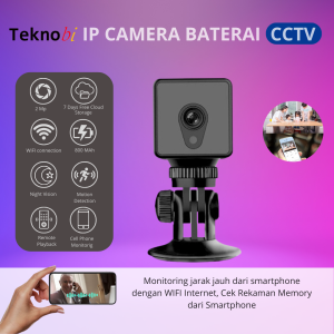 IP Camera CCTV Baterai Teknobi S1T Kamera Pengintai Mini
