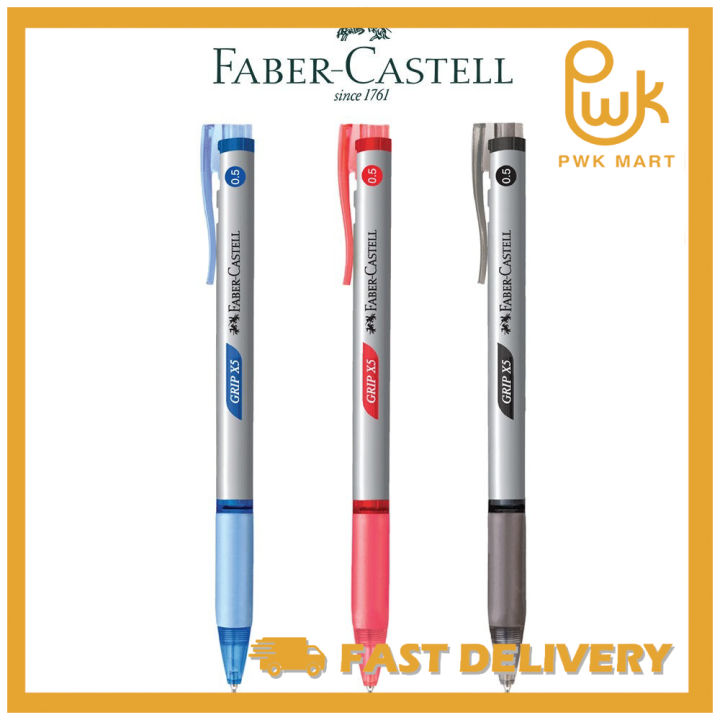 FABER CASTELL BALL PEN GRIP X5 (0.5) 40'S | Lazada