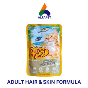 Pouch Supercat kemasan 85gr cat food makanan kucing basah