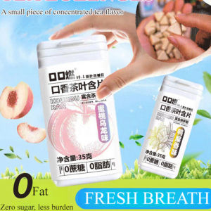 Fresh Breath Tea Tablets Tea Extract Lozenges Peach OolongTea Jasmine Tea Phoenix Mountain Oolong Tea