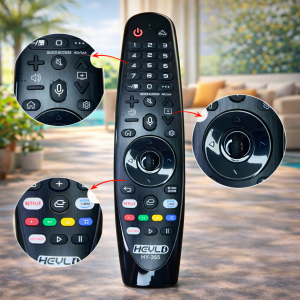 (HD1)LG-compatible voice remote and air mouse HY-355 Alat Kawalan Jauh Suara Serasi LG & Tetikus Udara untuk TV Pintar Netflix & Prime Video HY-355