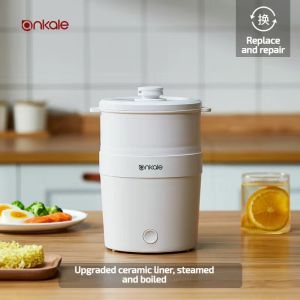 Ankale Mini Dormitory Electric Cooker for One Person Food Noodle Pot Multifunctional Small Cooker Small Portable Electric Cooker Small Hot Pot ankale迷你电煮锅小火锅