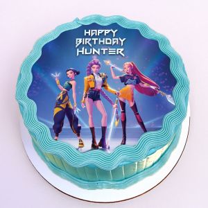Name THE CAKE SHOP | KPOP Demon Hunter Image Cake | Customise Name
