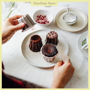 [PureZone] 6pcs Canele Mold Cake Pan Non Stick Small Canele Molds Muffin Bakeware Cupcake Pan Carbon Steel Pastry Mould Mini Cupcake Holder