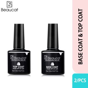 Beaucat Polygel Nail Set 6pcs/Set（48ml) Polish Gel Set UV Gel Nail Art Polish Tips Pink Nude Glitter Soak Off DIY Nail polish For Women Gifts