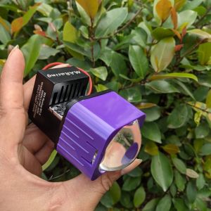 Đèn pha bi led 1.5" 45W lắp xe máy ô tô cắt sáng chống chói màn chập cao cấp chính hãng MA RACING xe video đèn pha led