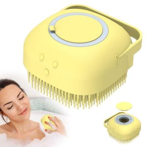 【Melody】Silicone Scalp Head Body Shower Massager Brush With Dispenser/ Pet Silicon Brush #HL0145#