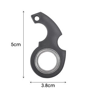 1pcs Fingertip Rotation Key Chains Keyholder Noctilucent Decompression Spinner Anti Anxiety Bearing Light Hanging Key Rings