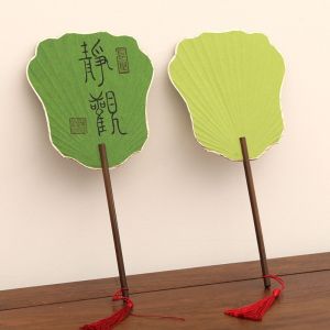 FDGED กระดาษ แฟน DIY หนาขึ้น ภาพวาดเปล่า งานฝีมือตกแต่งพัด แบบจีน วินเทจ แฟนพัดลมแบบหมุนมือ ฤดูร้อน