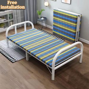 Luxe Home Haven Foldable Bed frame katil Single bed Thickening Upgrade Portable Office Nap Bed No installation Bed Bedframe Rangka Katil Furniture Bedframe 床架