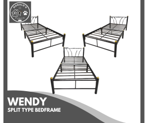 WENDY DURABLE  SPLIT-TYPE METAL BED FRAME FOR STYLISH BEDROOM - DONALDs PORCH
