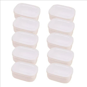 10pcs Refrigerator Food Fresh-keeping Box / Grains Rice Sub-packing Box /  Small Sealed Refrigerator Crisper / Portable Household Lunch Box with Lid