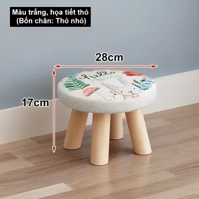 NES Ghế gỗ ngồi bệt Ghế đôn sofa Ghế bàn trang điểm gác chân( giá thật chất lượng)dễ tháo rời và lắp ghép