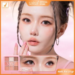 SALSA GALAXY EYESHADOW PALETTE EYE SHADOW PERONA PEWARNA MATA MAKE UP DOUYIN KOREA KOSMETIK WAJAH