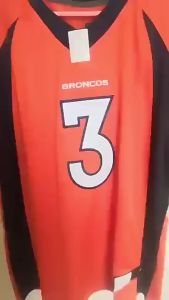 เสื้อรักบี้ NFL มัสแตง2สีขาว Broncos Patrick surtain II JERSEY