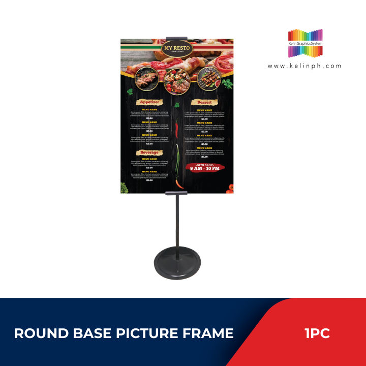 KGS Round Base Stand Frame | Business Displays| Picture Stand| Event ...