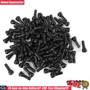 [Vodool Supermarket] 100x TR413 Snap In Short Black Rubber Valve Stems Car Motorcycle Tubeless Valves