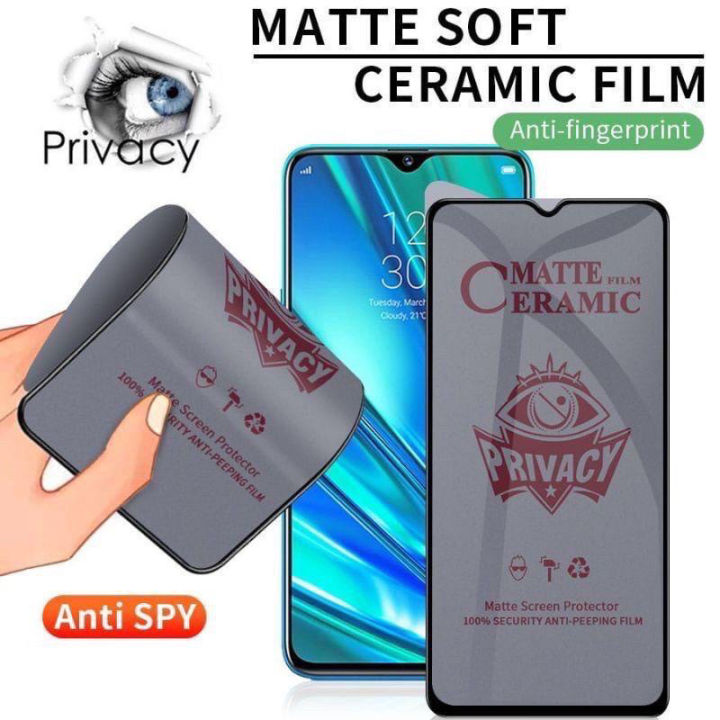 Temperedglass anti spy ceramic Xiaomi Poco C3 C31 C40 C50 - Main Image