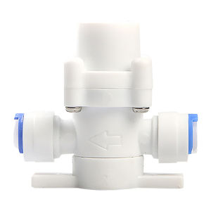 AumoPro 1PC 1/4" OD Tube Quick Pushfit Pressure Reducing Regulator Filter Valve for RO Water Purifier Accessories Tap Water Pressure Reducing Regulator Regulator Pressure Stabilizing Valve