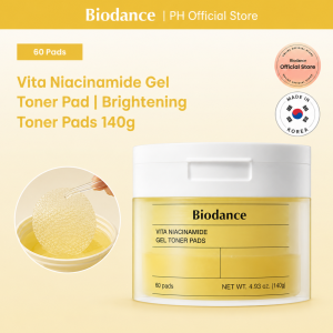 [Biodance PH Official] Vita Niacinamide Gel Toner Pad (60pads) | Brightening Toner Pads 140g