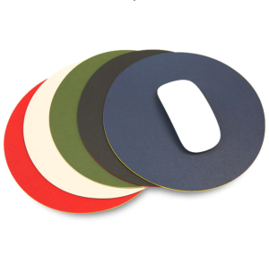 Singapore Ready Stock 22*22cm and 25*25cm Round Mousepad High Quality Double sided Waterproof Mouse Pad Leather Mouse Pad Office Laptop mousepad