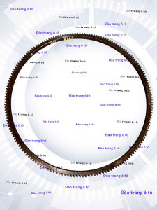 Vành bánh đà EQ153 6CT 173R lắp cho xe ô tô máy cô min 173 răng 8 tấn các loại